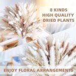 96PCS Natural Dried Pampas Grass Bouquet for Boho Wedding & Home Decor Floral Arrangements - Image 5
