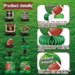10PCS Football Party Decorations – Honeycomb Centerpieces for Football Birthday Table Toppers - Image 3