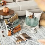AVOIN Colorlife Fall Pumpkin Throw Pillow Covers, 18x18 Inch, Set of 4 – Thankful Harvest Decor for Sofa - Image 3