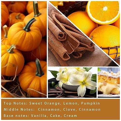 61lDI3DFTL._SL500_.jpg Cinnamon & Pumpkin Scented Candle – 7 oz Cozy Fall Candle for Home, Perfect Autumn Décor & Gifts. - Image 3