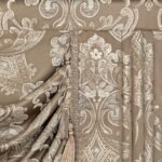 Loom and Mill Luxury Waterfall Valance - Elegant Jacquard Curtain with Tassels for Living Room, Bedroom (Light Coffee, 79" W, 1 Panel) - Image 6