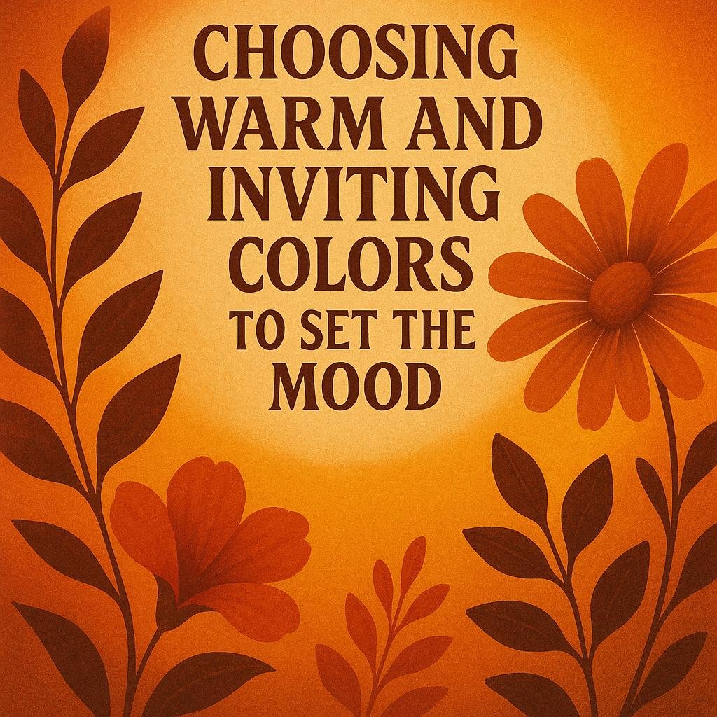 Choosing Warm and Inviting Colors to Set the mood