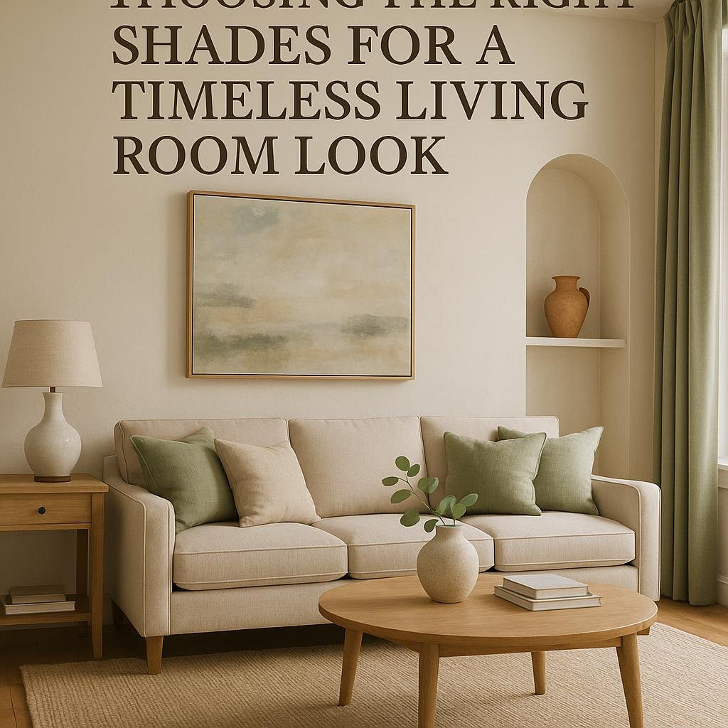 Choosing ⁤the‍ Right Shades for a Timeless Living Room Look