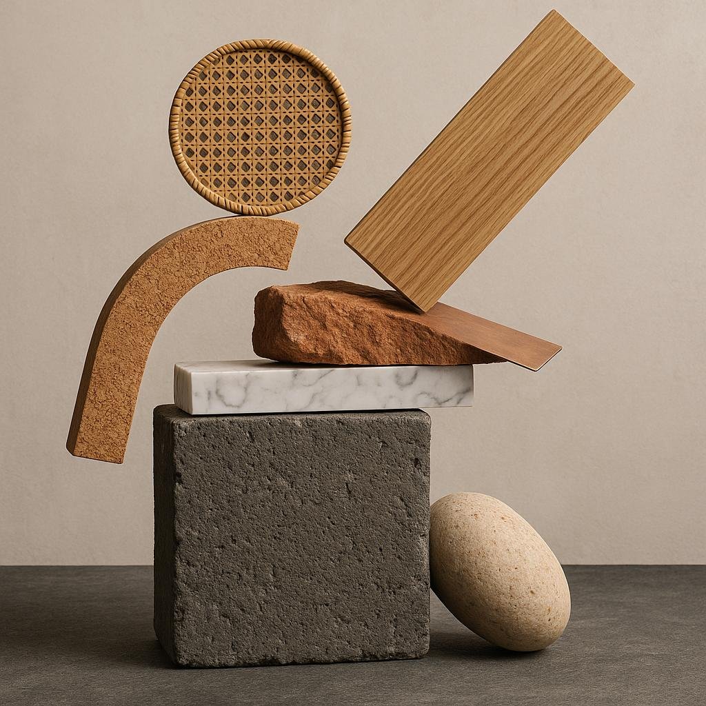 Balancing Different Textures and Materials for Visual Interest