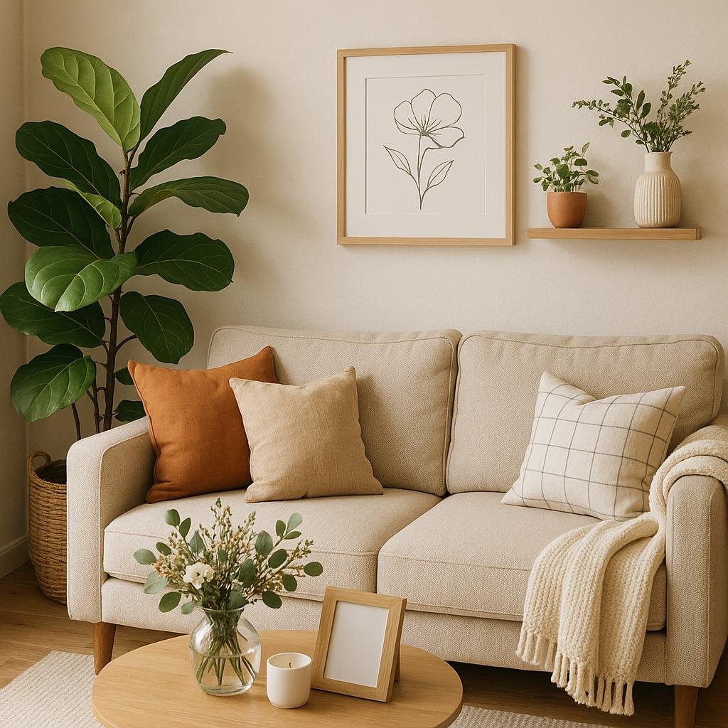 Adding Personal Touches with Decor and Greenery for a Homely Feel