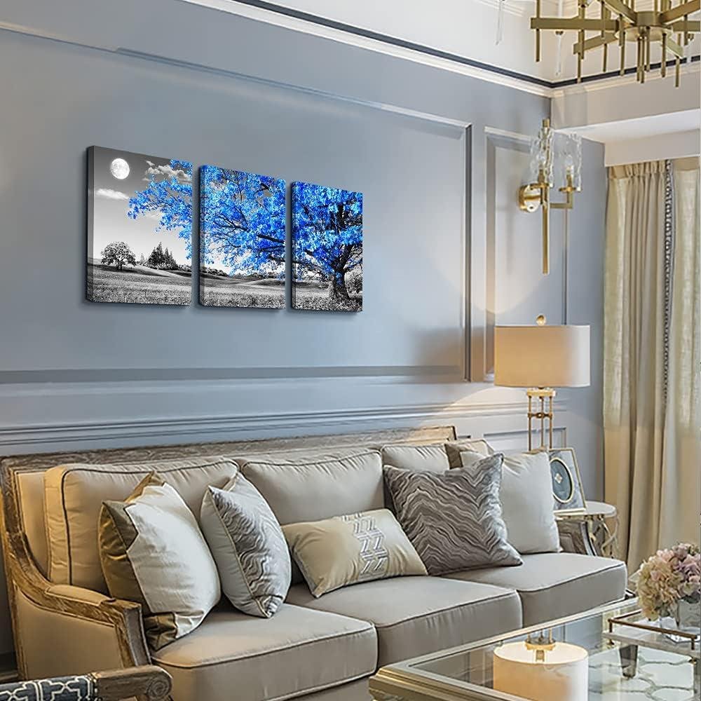 Exploring the enchanting Blue Tree moon Wall Art for Your Home