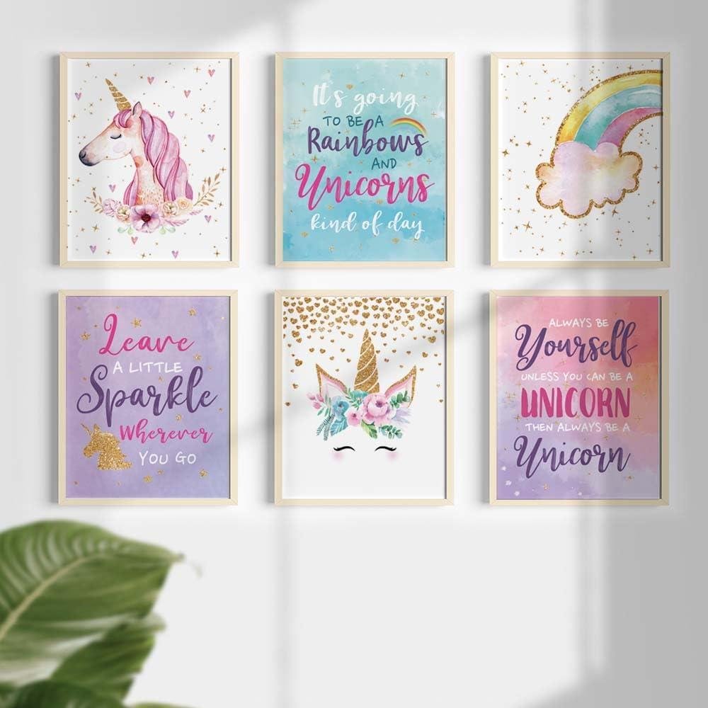 Magical Unicorn Prints: Brightening Girls' spaces with Rainbow Wonder