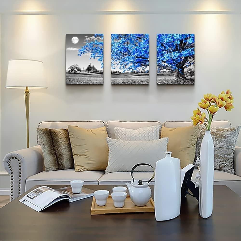 Exploring the Enchanting⁤ Blue Tree Moon Wall Art for Your Home