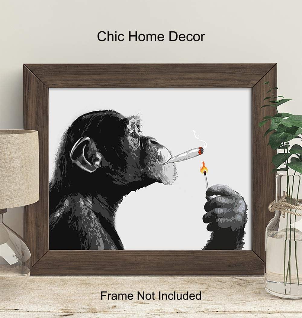 Blazing Fun: Our Review of the Smoking Chimp Wall Art