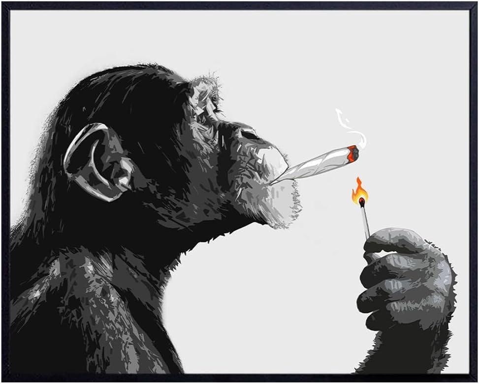 Blazing Fun: Our Review of the Smoking Chimp Wall Art