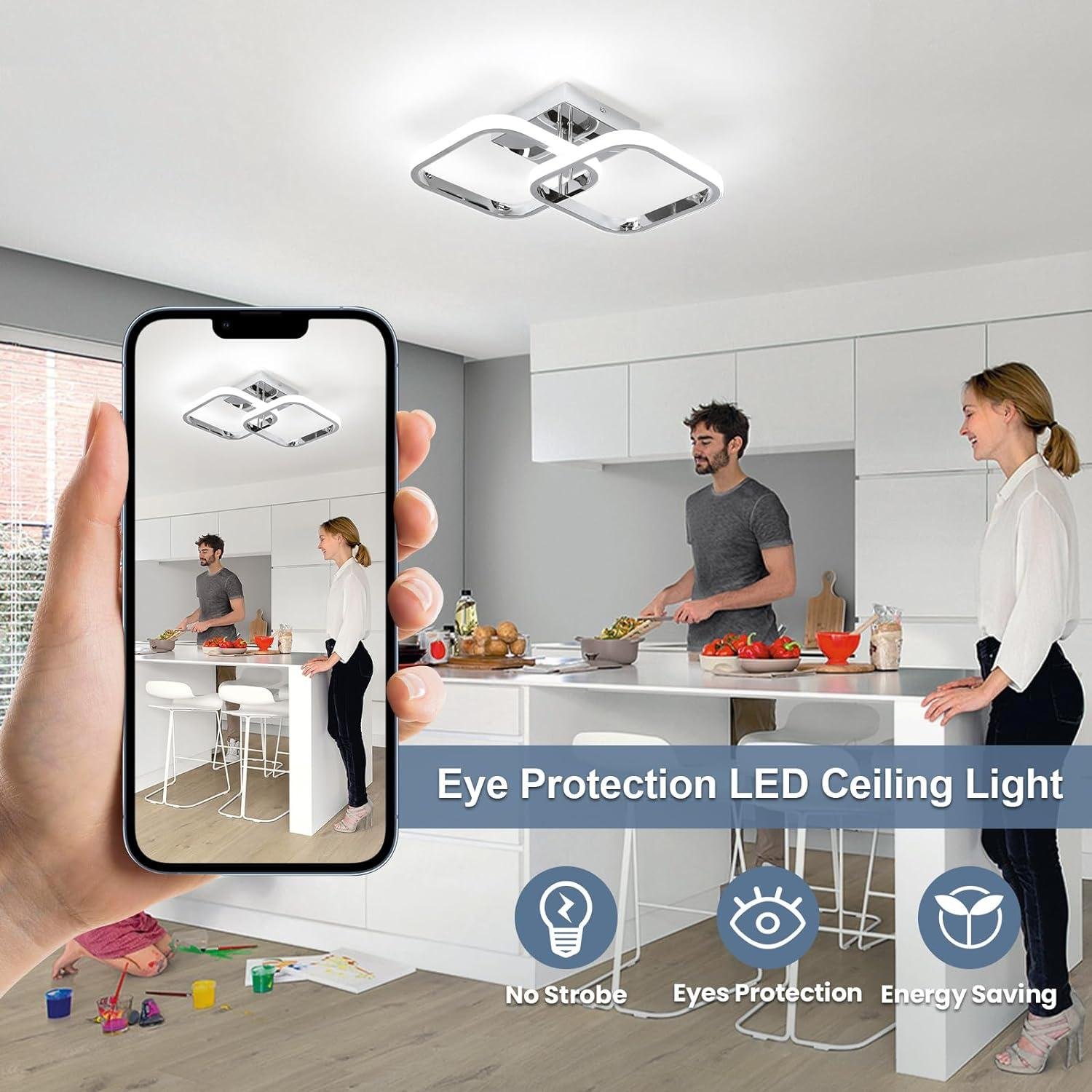 Our Review of CANEOE Square Modern LED Ceiling Light Fixture