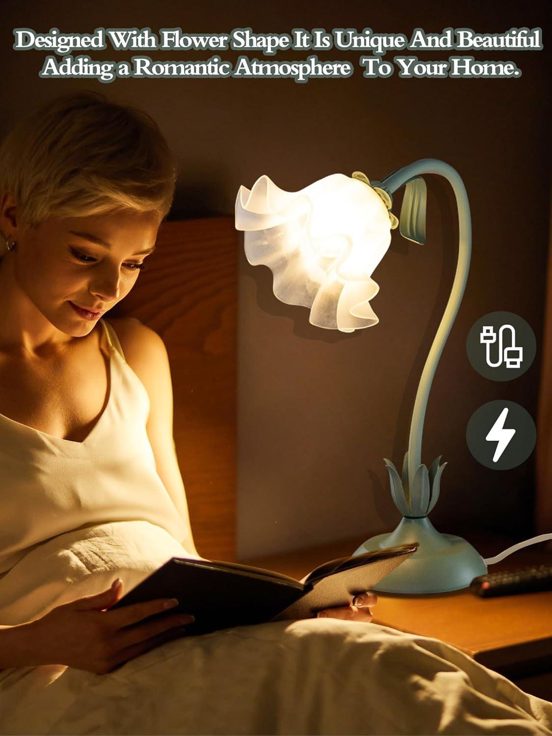 Our Review of the Green Flower Table Lamp: Stylish, Cozy, and Versatile Lighting