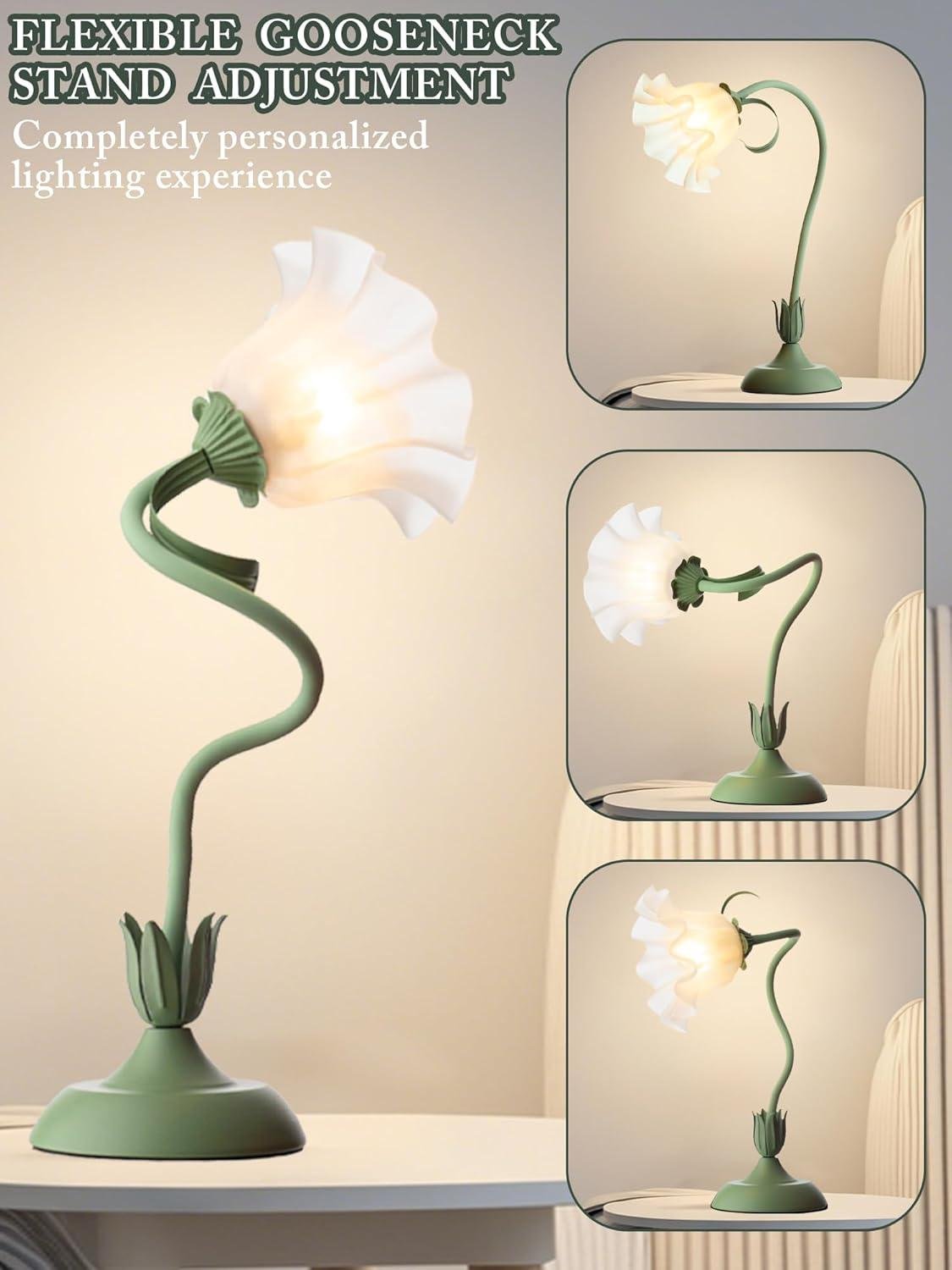 Our Review of the Green Flower Table Lamp: Stylish, Cozy, and Versatile Lighting