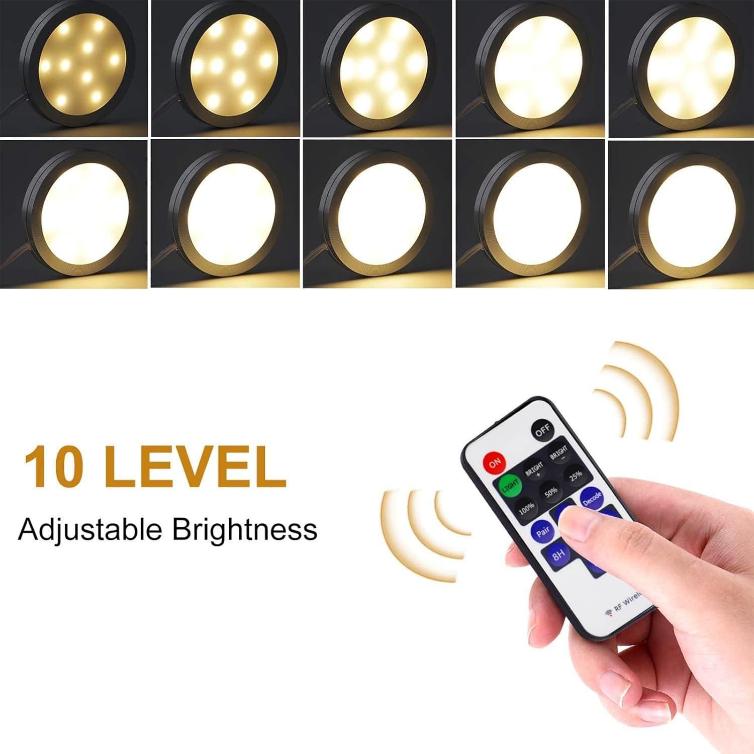 Our Review: AIBOO Dimmable LED Puck Lights with easy Remote ​Control