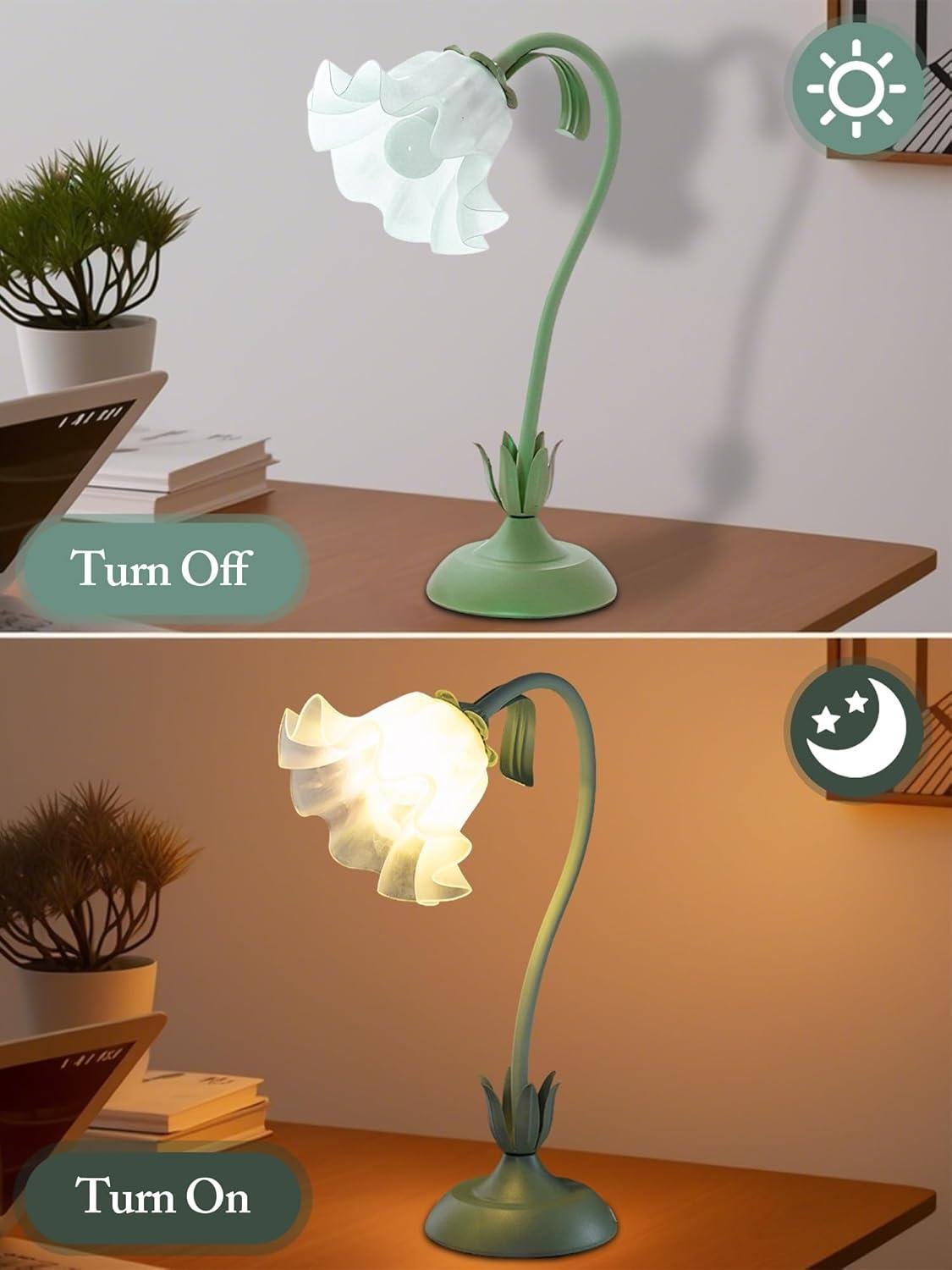 Our Review of the Green Flower Table Lamp: Stylish, Cozy, and Versatile lighting