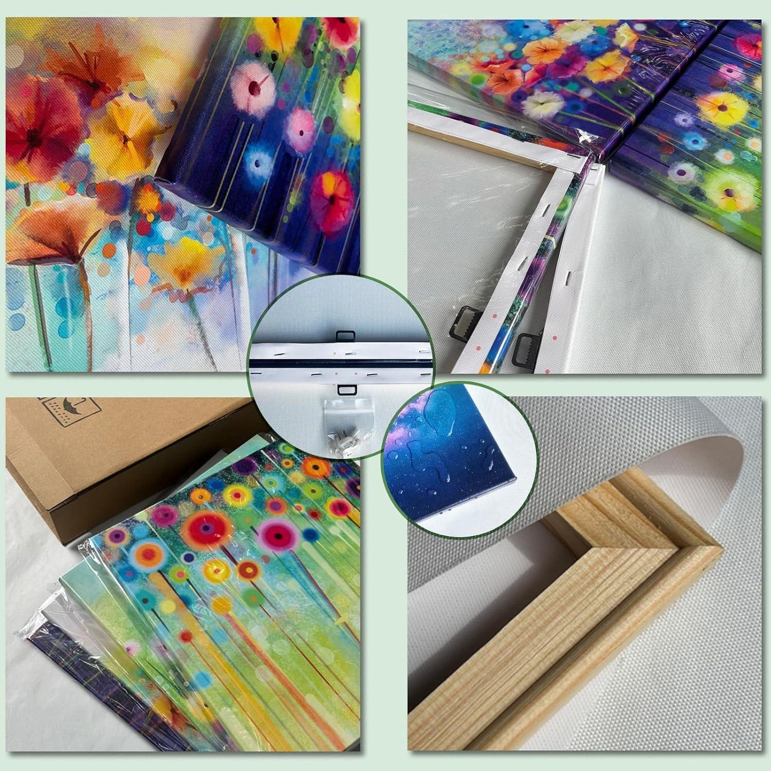 Our Take on Blooming Bathroom Canvas art Elegance