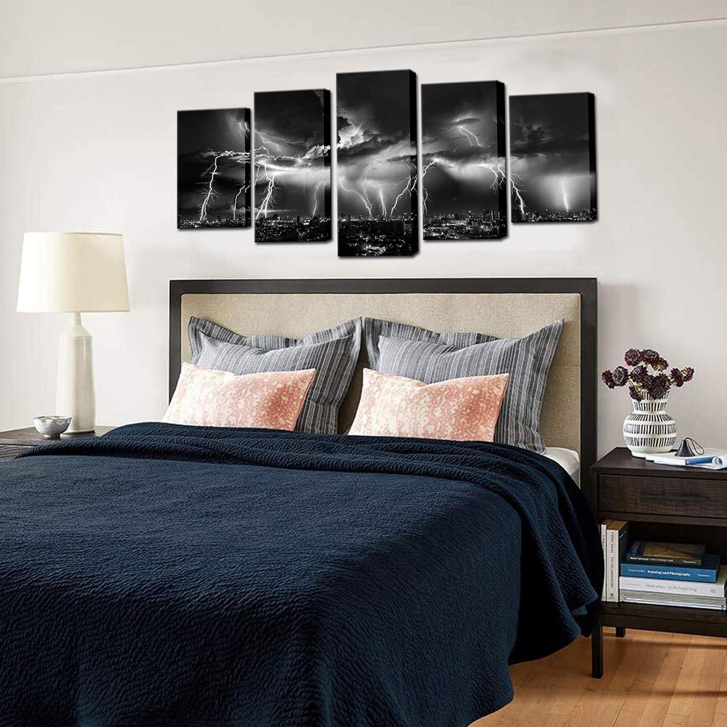 Our Review: Dramatic Lightning Canvas Art ‌That Transforms​ Spaces