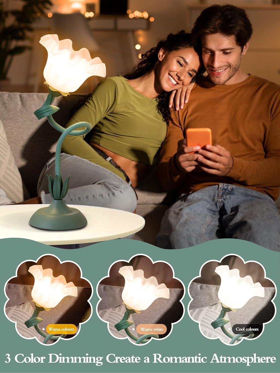 Our Review of the Green Flower Table Lamp: Stylish, Cozy, and Versatile Lighting
