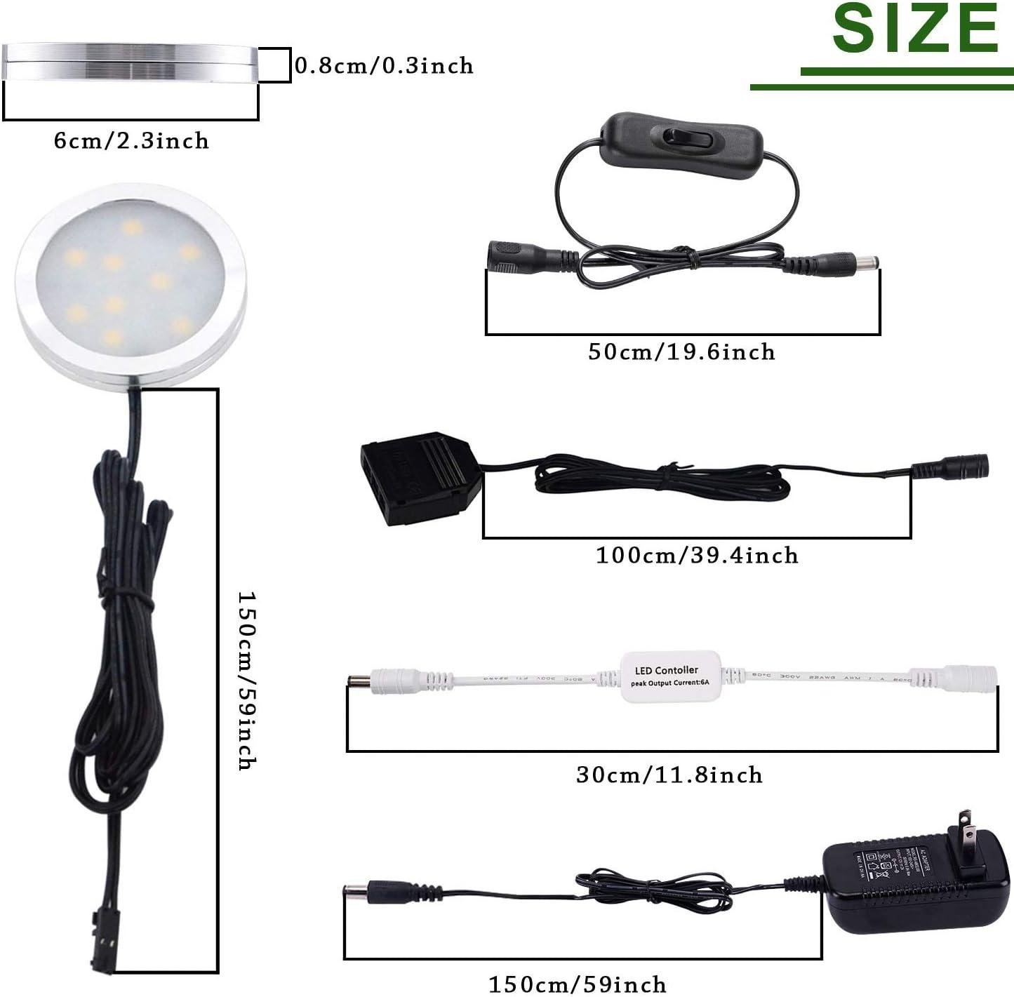 Our Review:⁢ AIBOO Dimmable LED Puck Lights with easy Remote⁤ Control