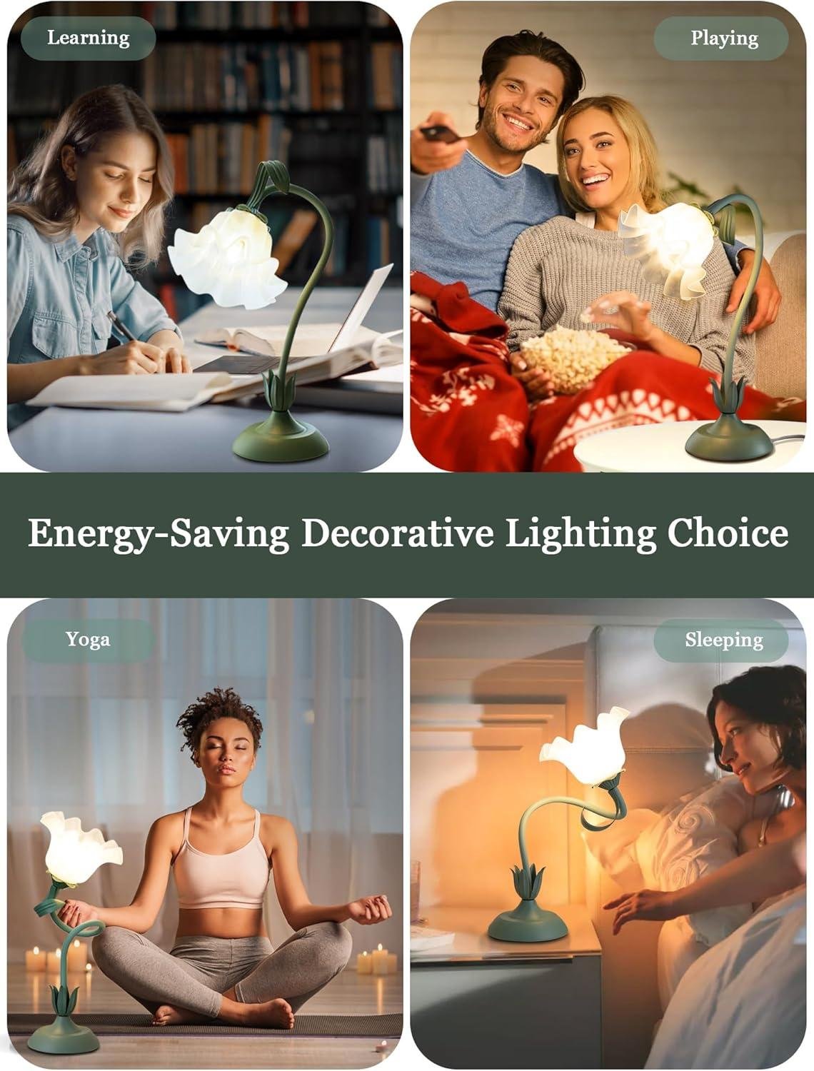 Our Review of the Green Flower Table Lamp: Stylish, Cozy, and Versatile Lighting