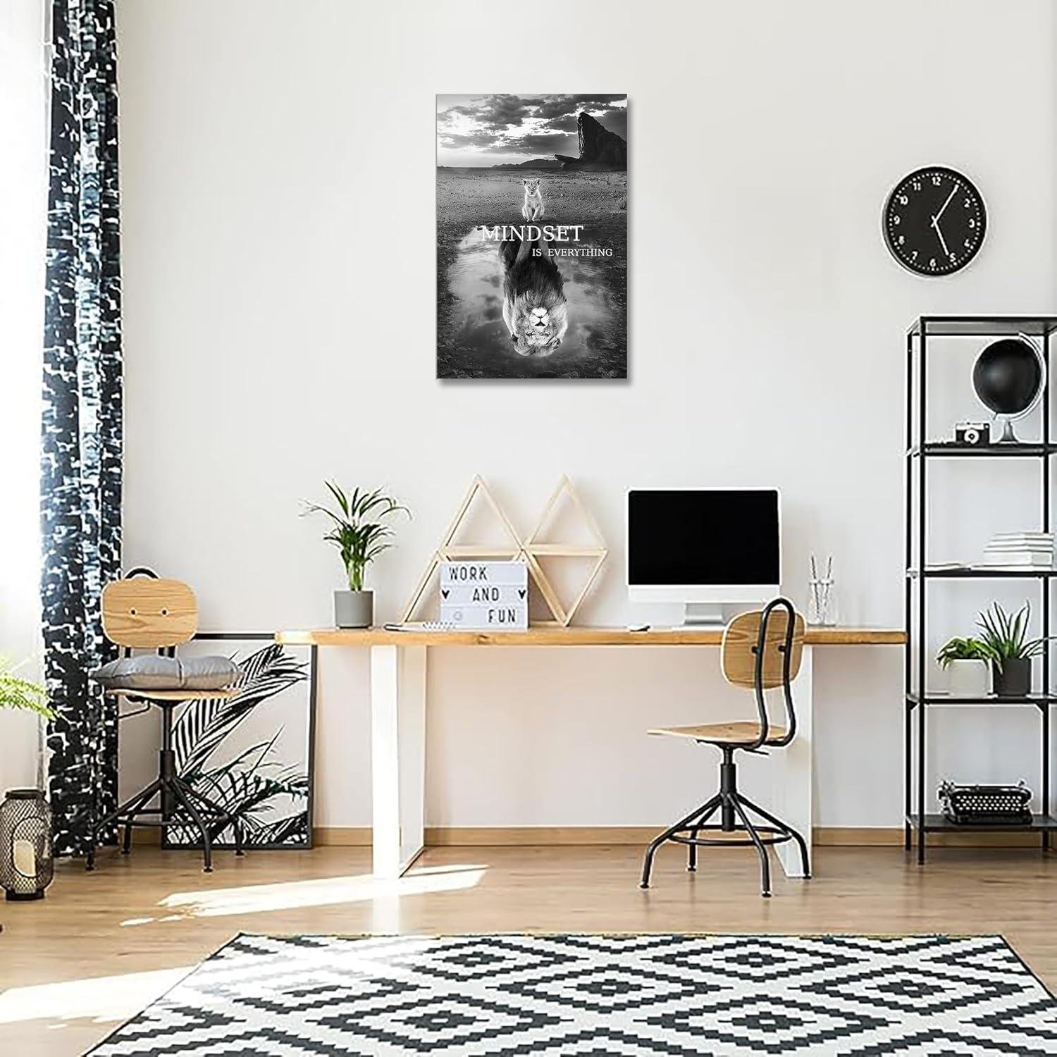 Roaring with Inspiration: Our Review of Lion Mindset Wall Art