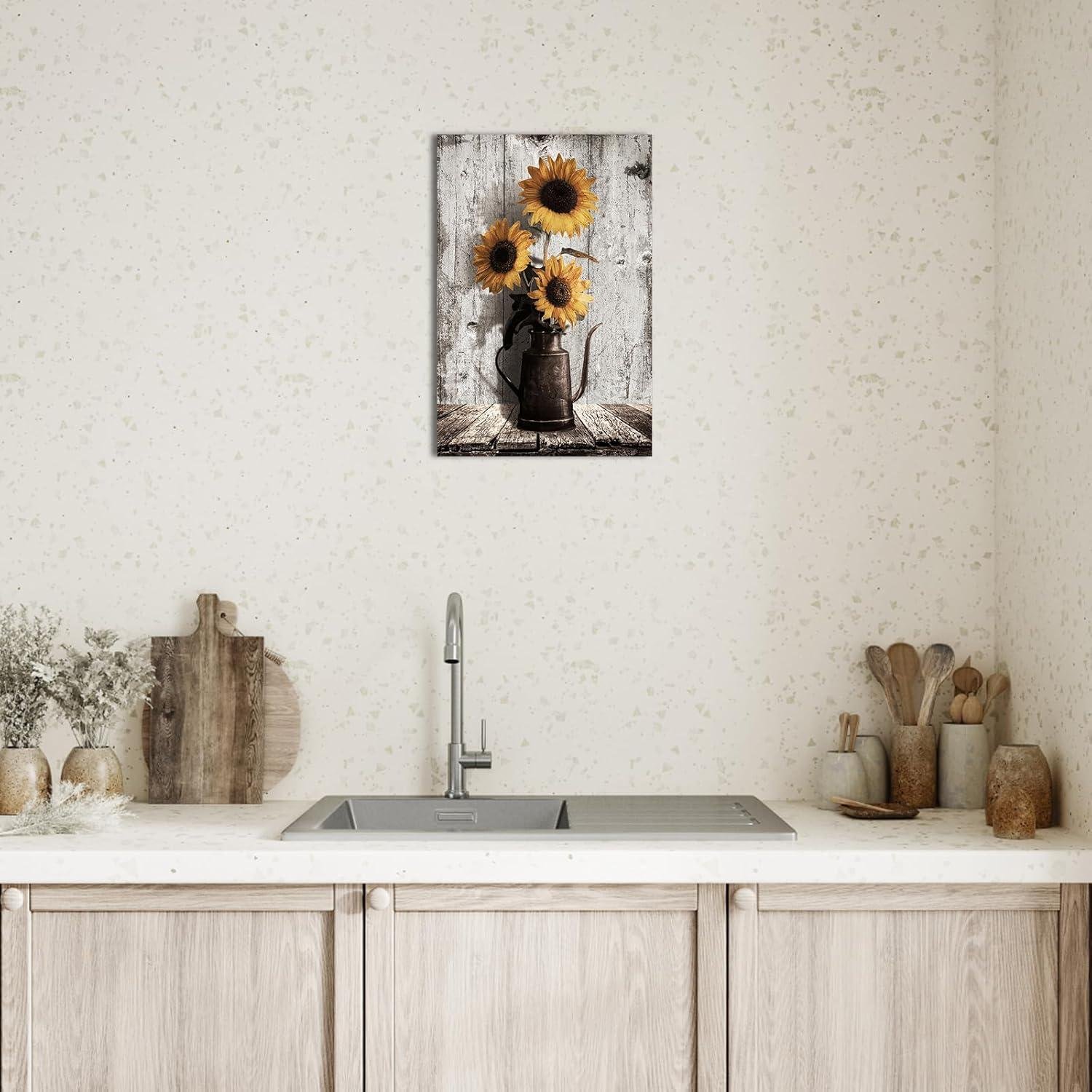 Our Take on the Charming Rustic Sunflower Canvas