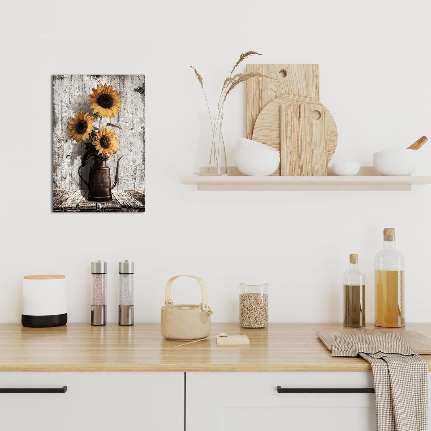 Our Take on the Charming Rustic Sunflower Canvas