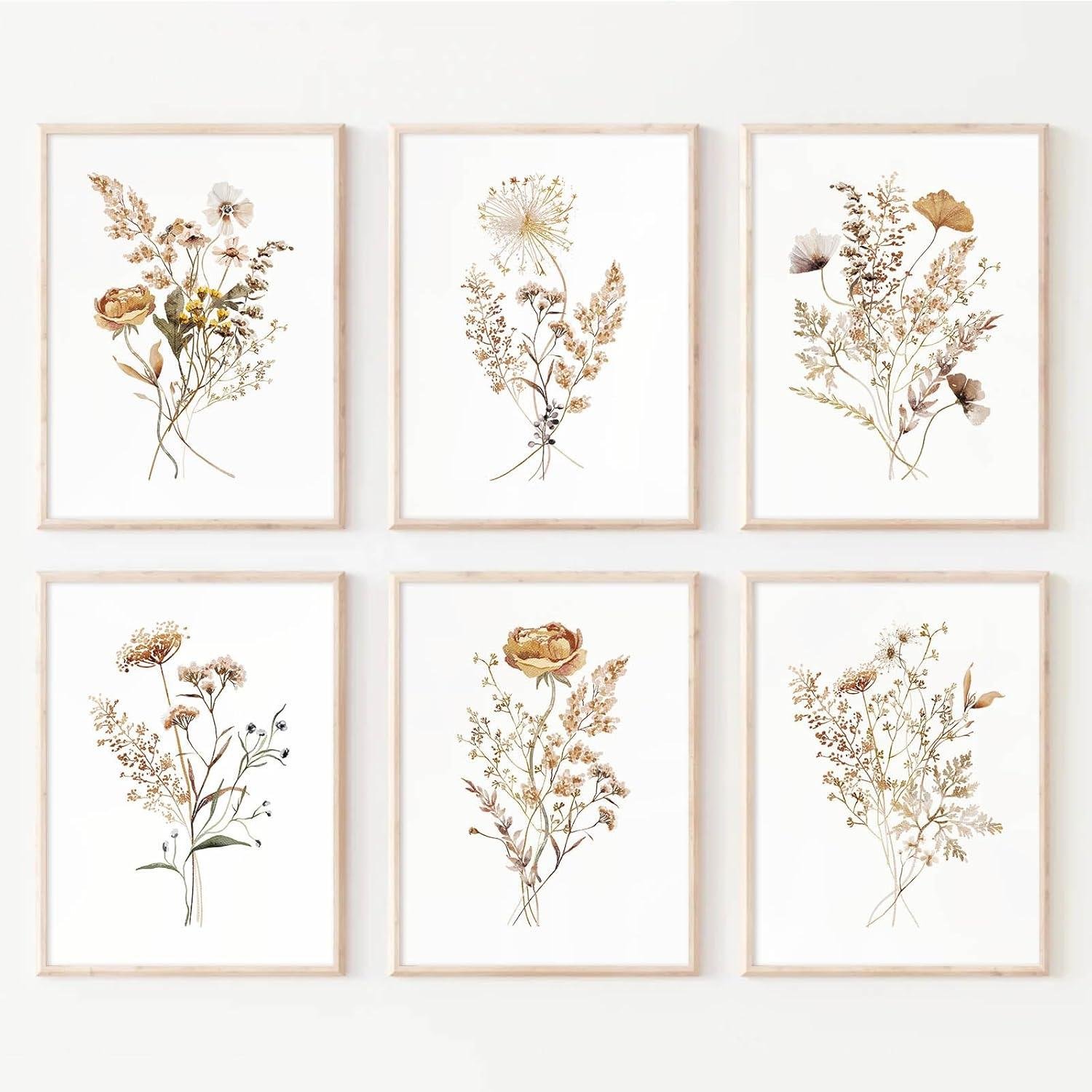 We Explore the Charm of Joocrise Watercolor botanical Prints