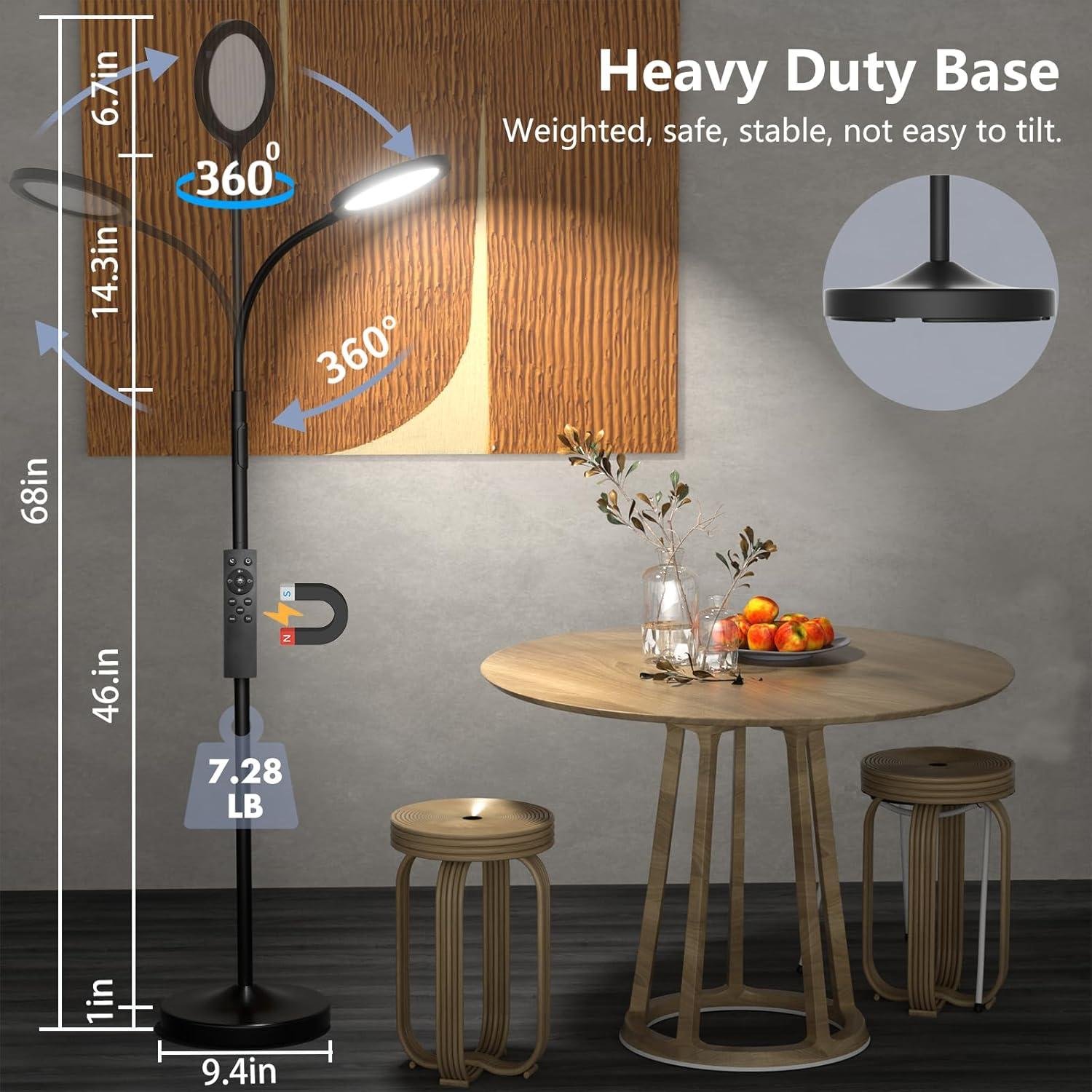 Our In-Depth Review of the luckystyle Adjustable LED Floor Lamp