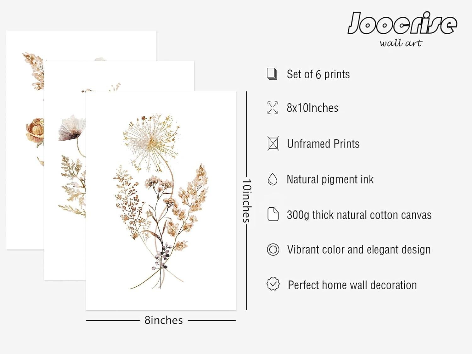 We Explore the Charm of Joocrise Watercolor Botanical Prints