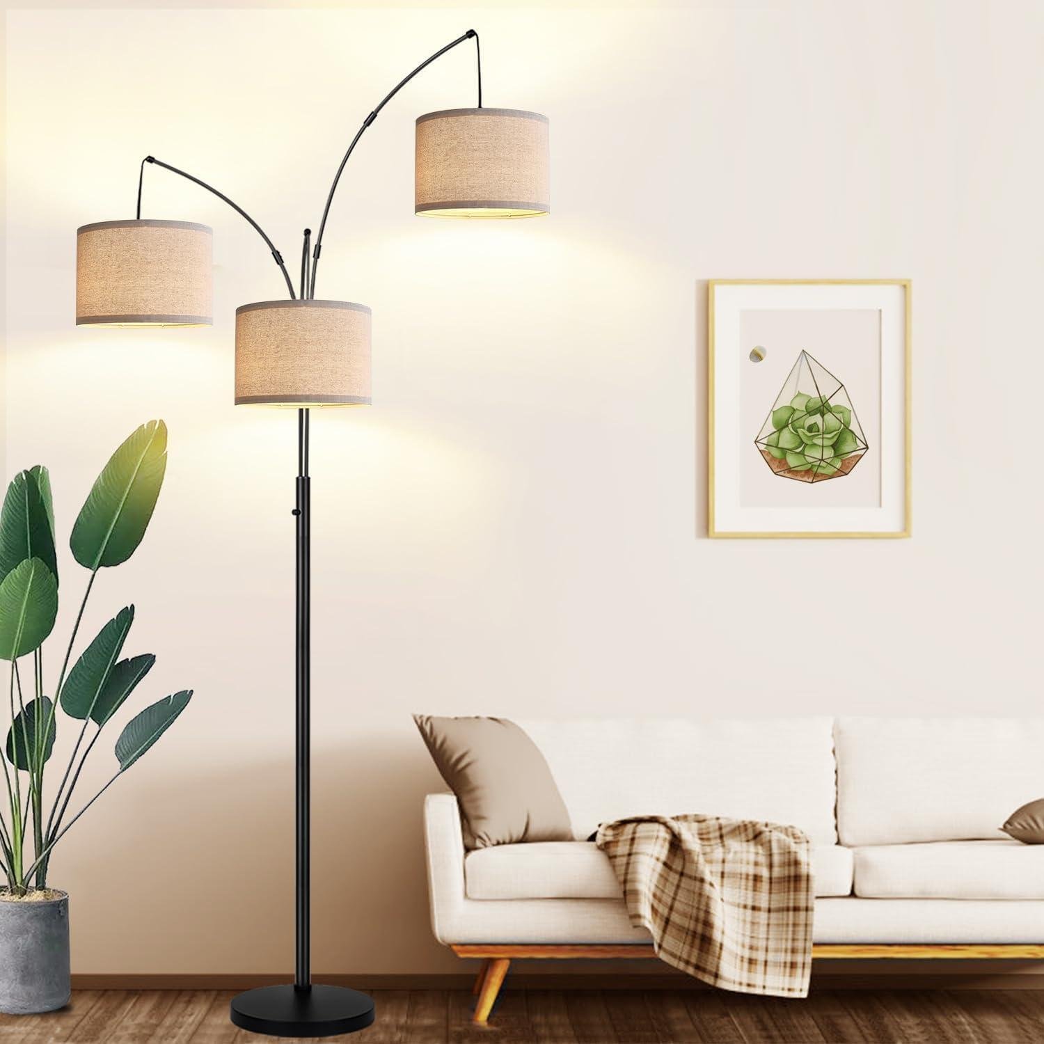 Our Review: Stylish & Functional Dimmable 3-Light Floor Lamp