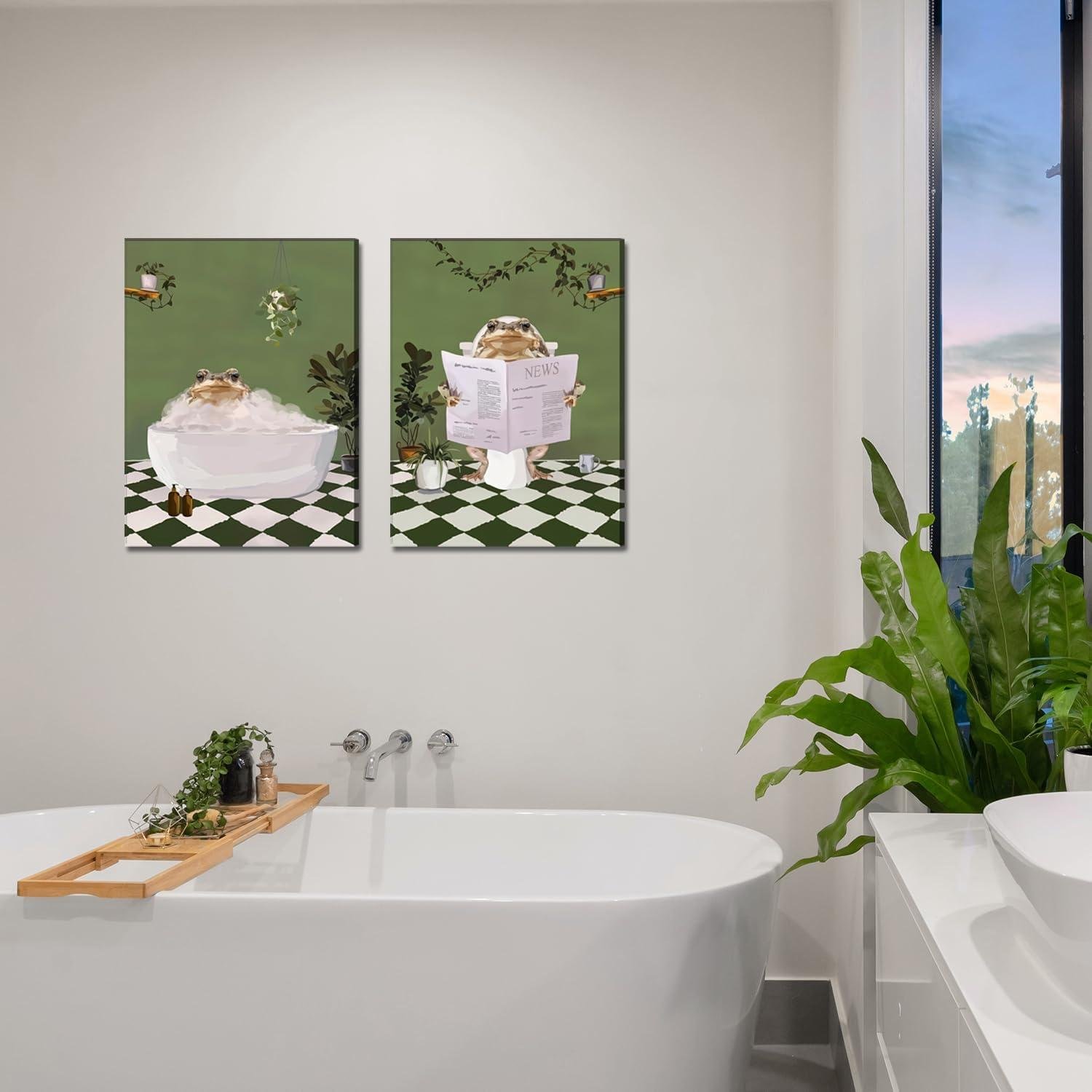 We Tested This Hilarious Frog Bathroom Art So You Don't Have To