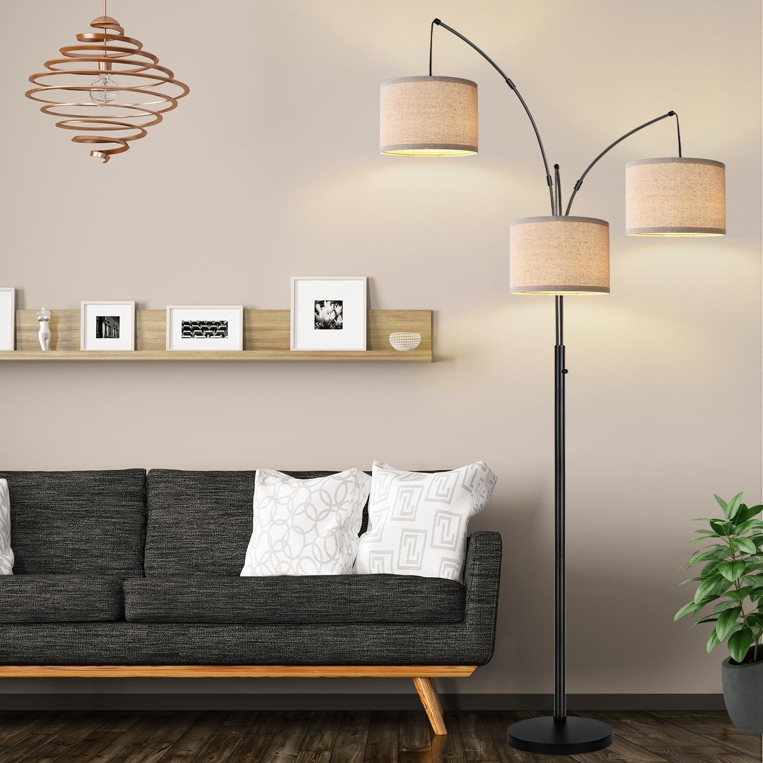 Our Review: Stylish & Functional Dimmable 3-Light Floor Lamp