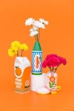 Ban.do Retro Orange Juice Vase - Original Rise and Shine Decorative Ceramic Accent for Home, Kitchen, and Office. Unique Vintage Style! - Image 8