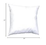 Pillowflex 20x20 Synthetic Down Pillow Insert - Soft Square Throw Pillow for Couch or Bed - Image 9