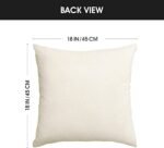 AVOIN Colorlife 18x18 Inch Red Christmas Pillow Covers - Set of 4 Holiday Decorations for Sofa. - Image 3