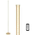 EDISHINE LED Corner Floor Lamp Set of 2 - 57.5" Dimmable, Remote-Controlled, 7 Color Temps (Gold) - Image 8