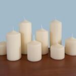 Stonebriar Ivory Unscented Pillar Candles - 3x8, 80-Hour Burn Time, Set of 6 - Image 7