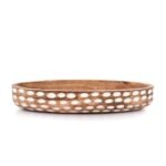 NIRMAN 14" Mango Wood Decorative Bowl - Perfect Centerpiece for Dining & Living Room Decor - Image 2