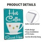 Vextrovia Mid Century Modern Coffee Tin Sign - 6x8 Inch Retro Metal Art Decor for Stylish Spaces - Image 5