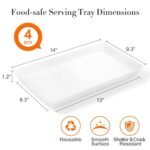 WOWBOX 4-Piece Serving Tray Set for Entertaining, BBQ, Snacks, and Kitchen Organization. - Image 2
