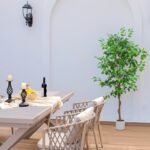 VIVATREES 5FT Artificial Ficus Tree in White Planter – Realistic Silk Faux Plant for Home, Office & Garden Decor. - Image 6