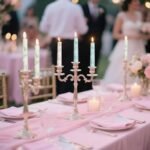 4-Pack Unscented Taper Candles - Dripless & Smokeless, 10" Hand-Poured, 7-Hour Burn, Daisy Design in White/Pastel Yellow/Pink/Blue. Perfect for Weddings & Dining. - Image 5