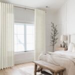 Neutral 84-Inch Farmhouse Curtains: Taupe Cream Boho Sheer Floral Design for Living & Dining Rooms - 2 Panels Set. - Image 7