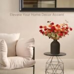 Matte Black 8.6" Arlo Vase for Living Room - Stylish Flower Decor & Centerpiece in Wabi Sabi Style - Image 9