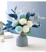 NAWEIDA Faux Hydrangea Flower Arrangements with Vase for Home, Garden, Party, and Wedding Decor. - Image 5