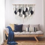 Weldomcor Macrame Leaf Wall Hanging - Bohemian Feather Woven Tapestry for Chic Bedroom & Living Room Decor, 39 Inches. - Image 4