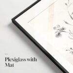 Framed Boho Vintage Botanical Wall Art Set of 6, Black & White Floral Canvas Prints for Farmhouse Decor, 11x14 - Image 6