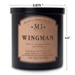 Manly Indulgence Wingman Scented Candles for Men, 2 Wick, 16.5 oz, Premium Soy, 60H Burn, USA Made. - Image 3