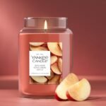 Yankee Candle Sugared Cinnamon Apple: Large 22oz Fall Candle with 150-Hour Burn Time. - Image 4